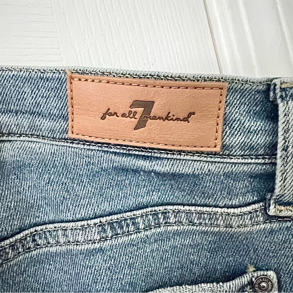 7 For All Mankind NEW Luxe Vintage Josefina Boyfriend Jeans Women’s 31 High Rise - Picture 8 of 12
